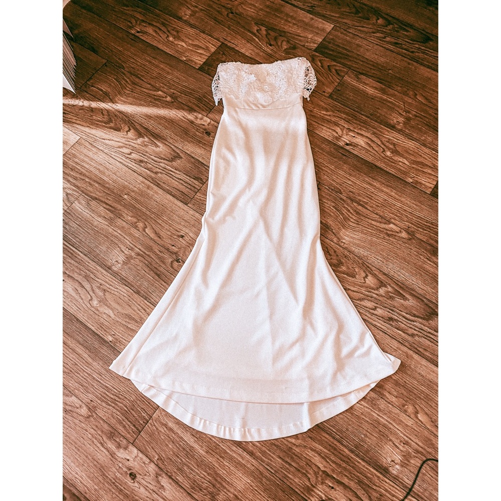 Lulu’s strapless dress